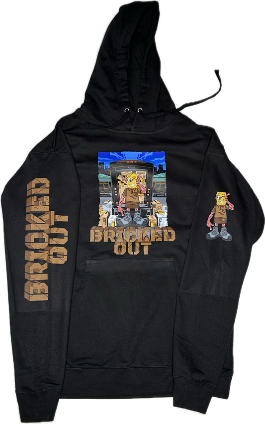 BLACK BRICKED OUT UPS HOODIE 2.0 **NEW**